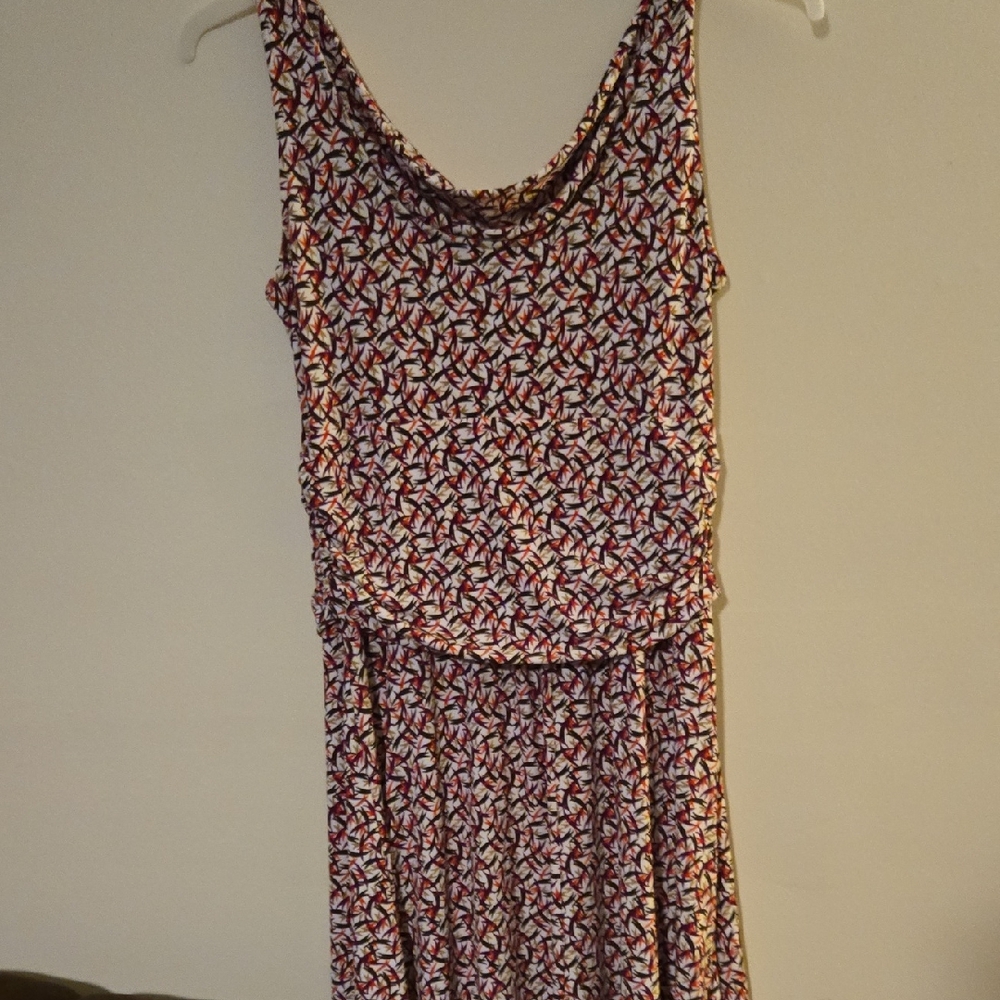 Printed Sleeveless Maxi Dress in Multicolor